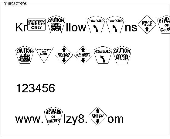 Krhalloweensigns字体