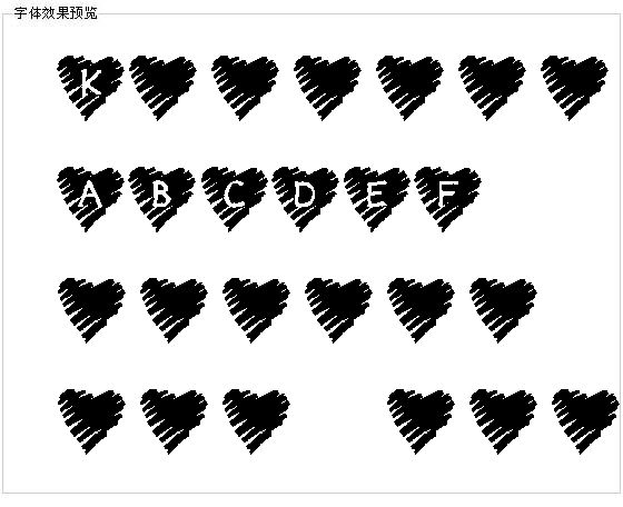 Krscribbleheart字体