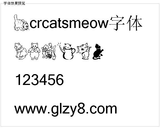 Lcrcatsmeow字体