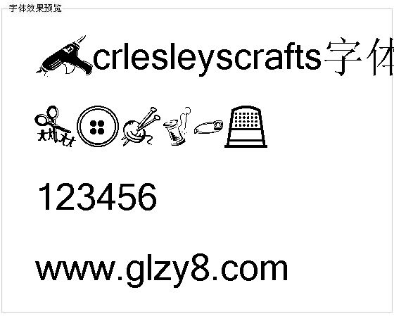 Lcrlesleyscrafts字体