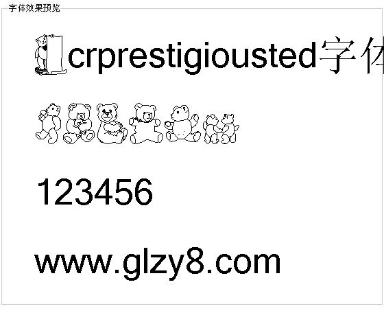 Lcrprestigiousted字体