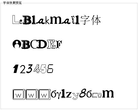 LeBlakmail字体