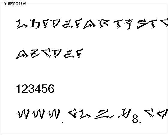 LHFdefartistCONVEX字体