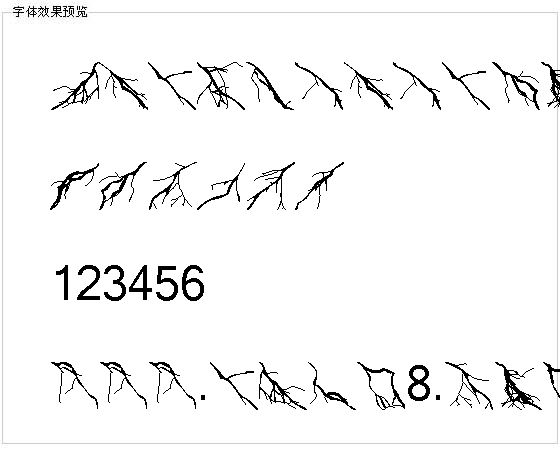 Lightningbolts字体