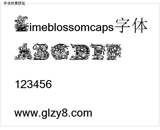 Limeblossomcaps字体