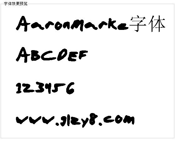 AaronMarke字体