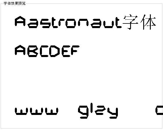 Aastronaut字体