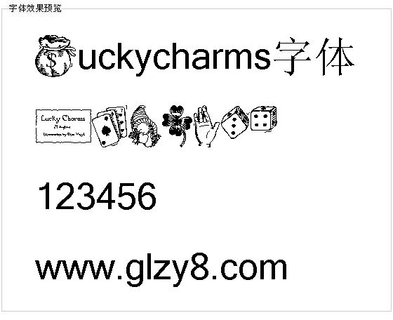 Luckycharms字体