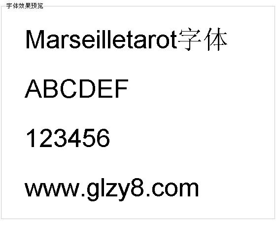 Marseilletarot字体