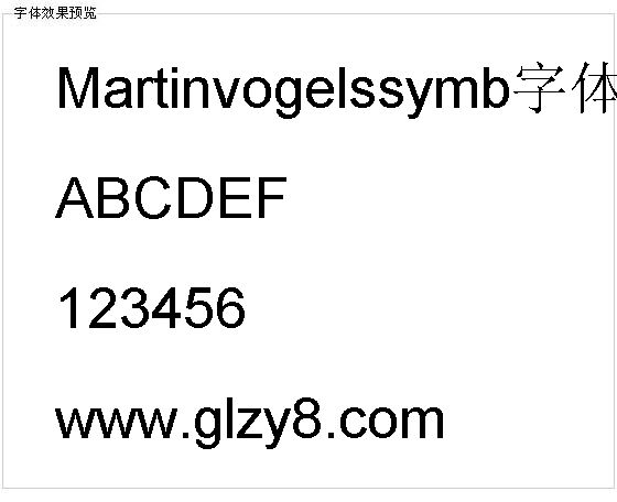 Martinvogelssymb字体