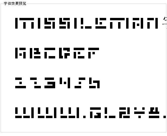 Missileman字体