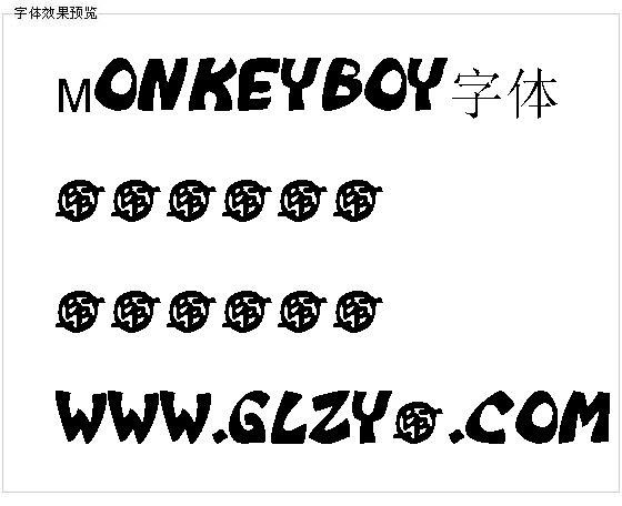 Monkeyboy字体