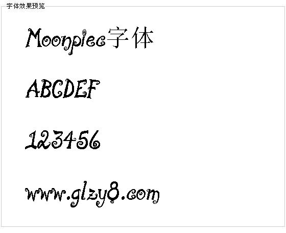 Moonpiec字体