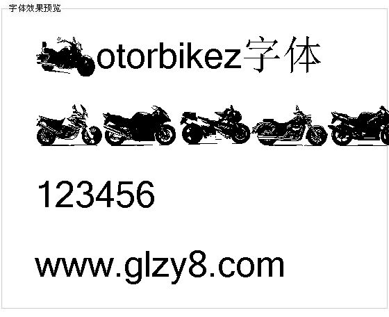 Motorbikez字体