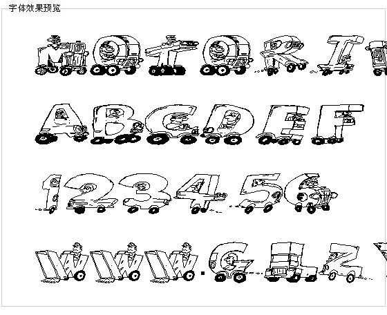 Motoring字体