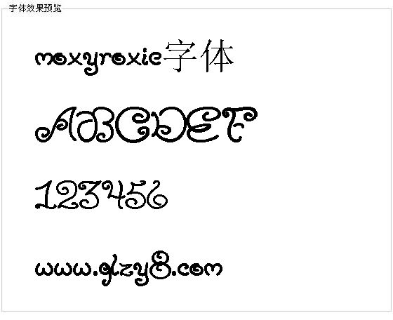 moxyroxie字体