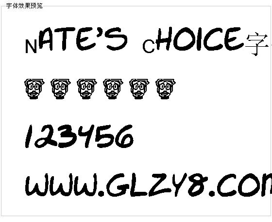 Nate’s Choice字体