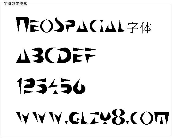 NeoSpacial字体