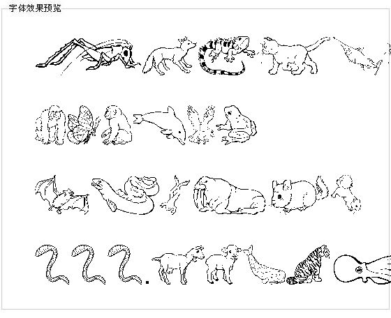 Ninasanimals字体