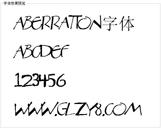 Aberration字体