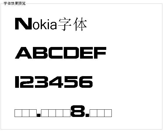 Nokia字体