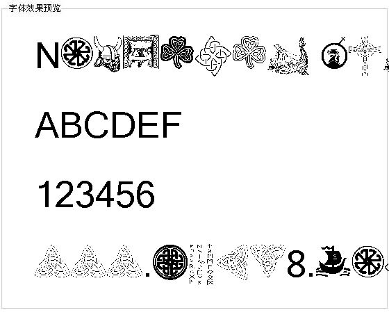 Norseman dingbats字体