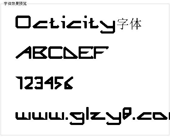 Octicity字体