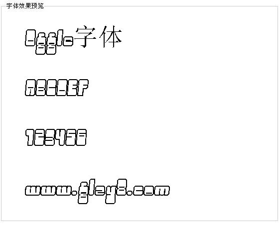 Oggle字体