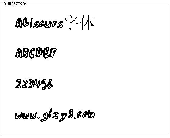 Abiscuos字体