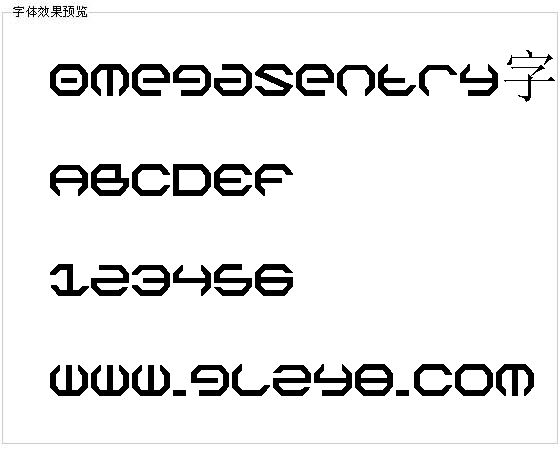 Omegasentry字体