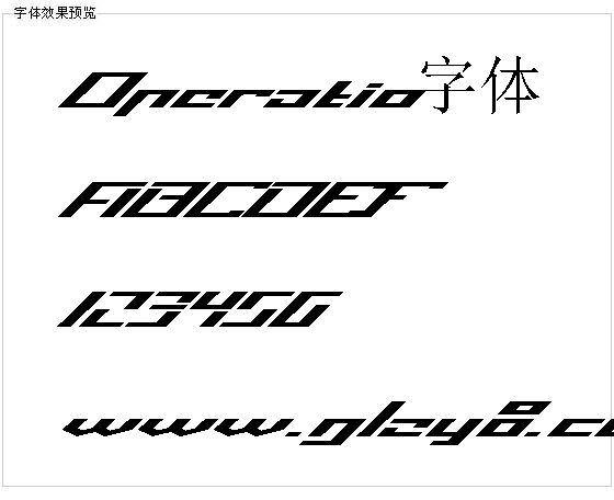 Operatio字体