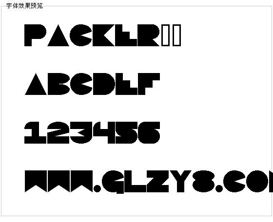 Packer字体