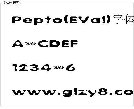 Pepto(EVal)字体