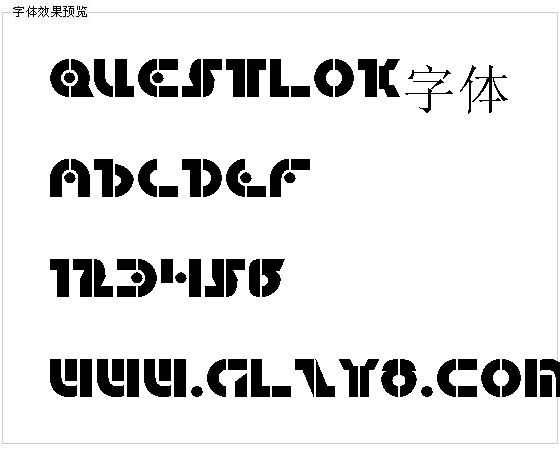 Questlok字体