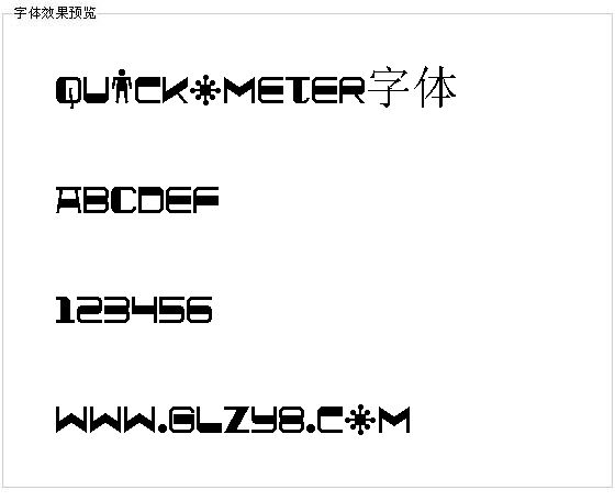 Quickometer字体