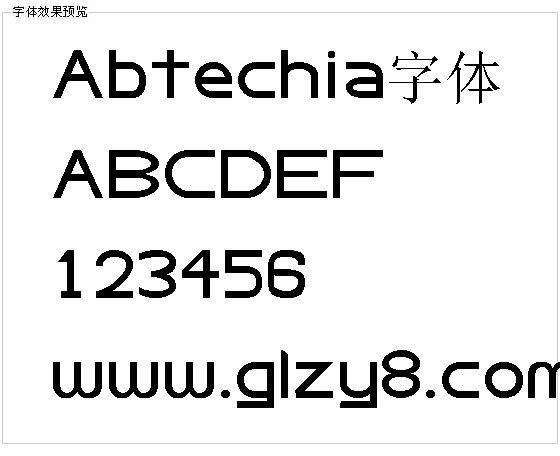 Abtechia字体