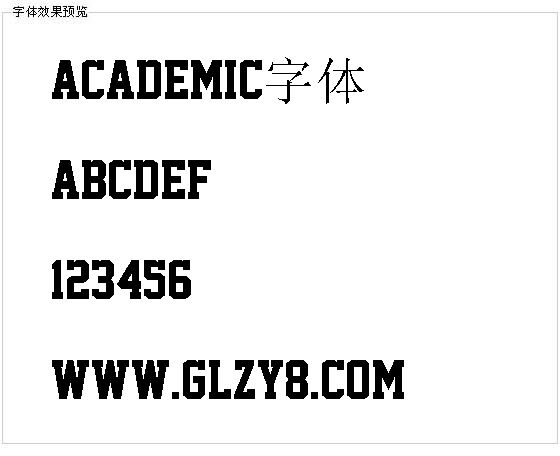 Academic字体