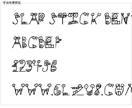 Slapstick dental inc字体