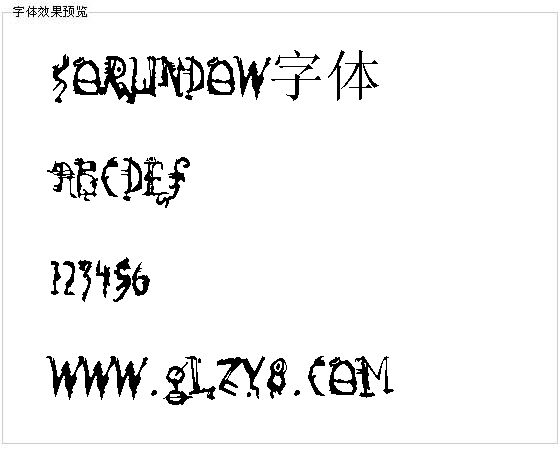 Sorundow字体