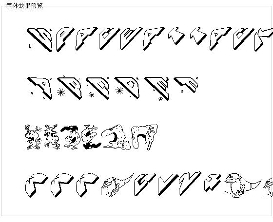 Spaceattack字体