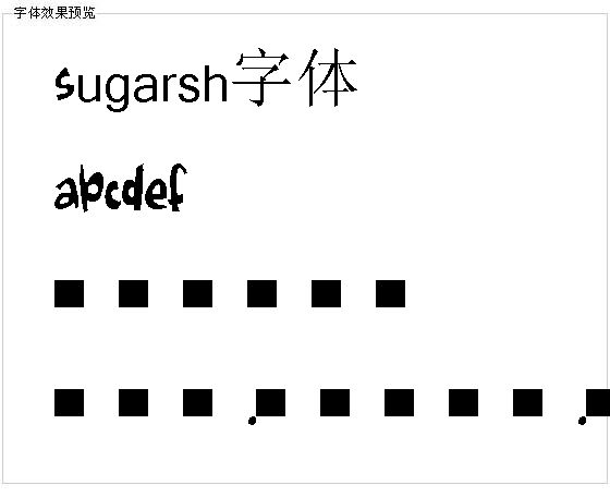 Sugarsh字体