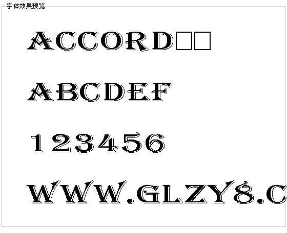ACCORD字体
