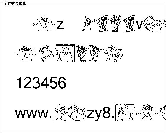 Tazthedevil字体