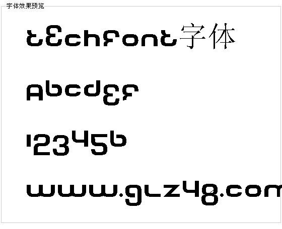 Techfont字体