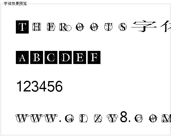 Theroots字体