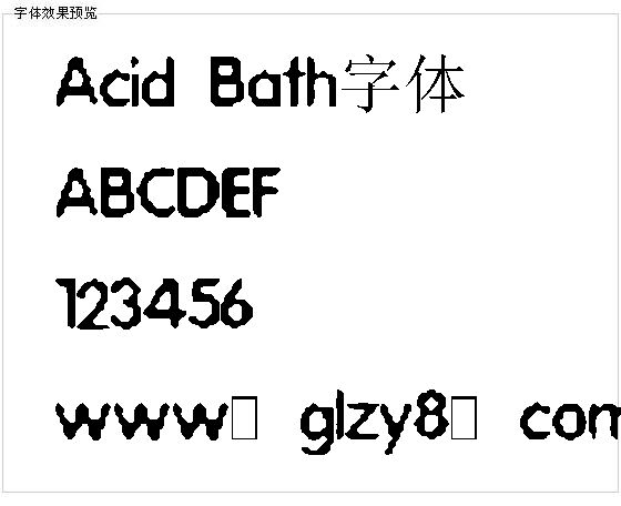 Acid Bath字体