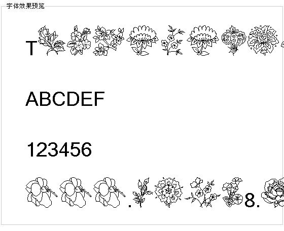 Traditionalfloral字体