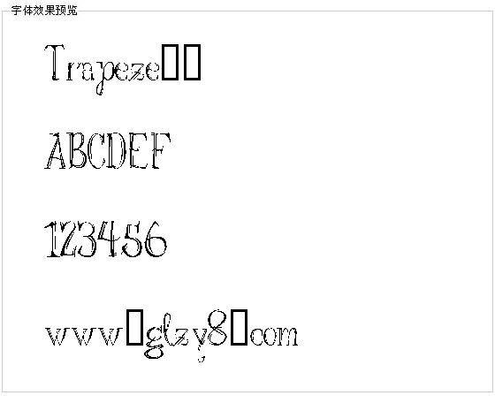 Trapeze字体