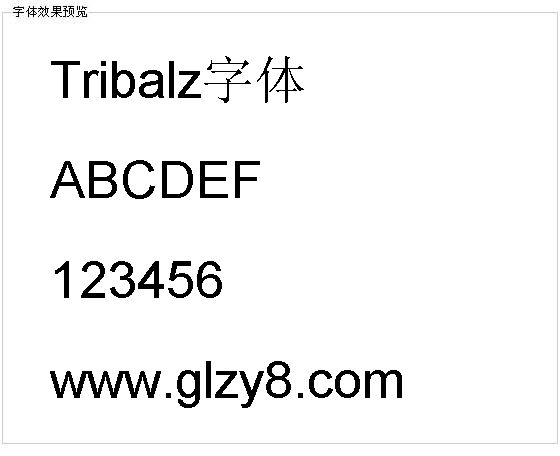 Tribalz字体