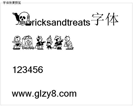 Tricksandtreats字体